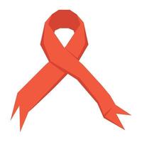 campagne du ruban de la journée mondiale du sida vecteur