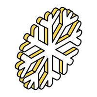 icône du design moderne des chutes de neige vecteur