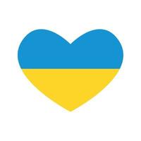 ukraine pas de guerre, drapeau dans le coeur vecteur