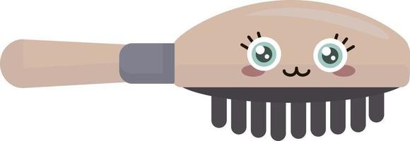 brosse à cheveux, illustration, vecteur sur fond blanc.