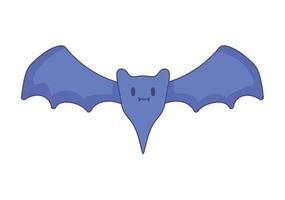 chauve-souris mignonne d'halloween vecteur