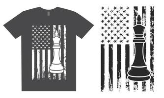 conception de t-shirt d'échecs vecteur