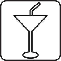 verre à cocktail, illustration, vecteur sur fond blanc.
