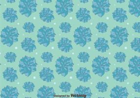 Bleu Camellia Flowers Pattern vecteur