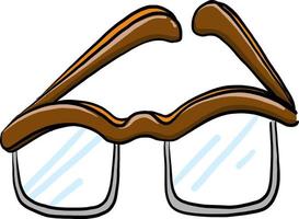 Lunettes optiques , illustration, vecteur sur fond blanc