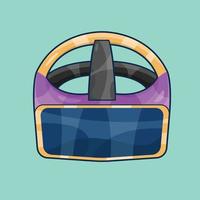 vecteur d'illustration de casque de réalité virtuelle