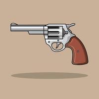 l'illustration du pistolet vecteur