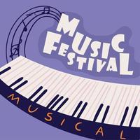 festival de musique, dessin vectoriel