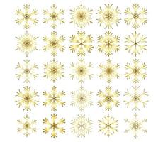 ensemble d'arrière-plan d'icône de vecteur de flocon de neige