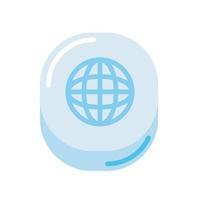 icône de connexion mondiale vecteur
