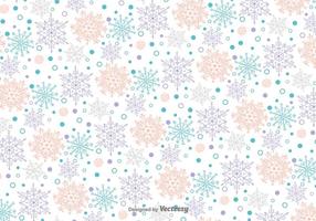 Snowflakes Doodles Vector Motif