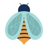 icône de punaise d'abeille vecteur