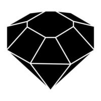 icône du design tendance du diamant vecteur