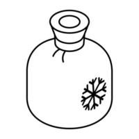 icône de téléchargement premium de la bouteille de parfum vecteur