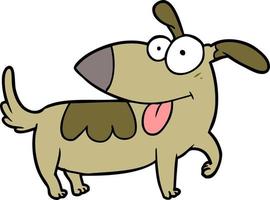 personnage de chien de vecteur dans le style de dessin animé