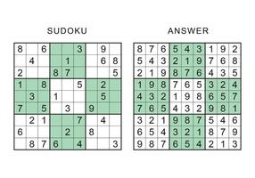Jeu Sudoku vecteur