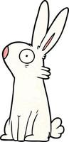 personnage de lapin de vecteur en style cartoon