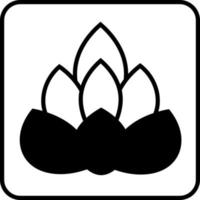 fleur de lotus de méditation, illustration, vecteur, sur fond blanc. vecteur