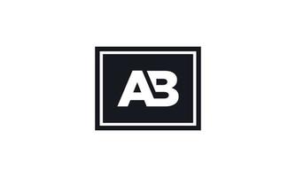 lettre ab logo pro fichier vectoriel