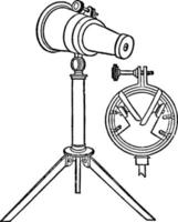 kaléidoscope polyangulaire, illustration vintage. vecteur