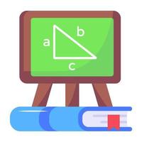 saisir une icône plate d'étude vecteur