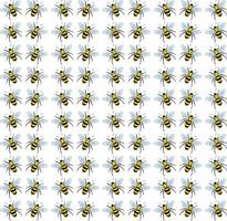 fond d'écran d'abeilles, illustration, vecteur sur fond blanc.
