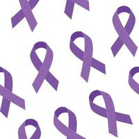 modèle vectorielle continue avec ruban violet pour la journée nationale de sensibilisation au cancer. illustrations modernes. vecteur