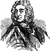 james oglethorpe, illustration vintage vecteur