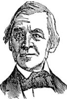 ralph waldo emerson, illustration vintage vecteur