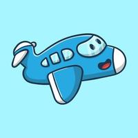 illustration de vecteur d'avion de dessin animé mignon bon pour l'autocollant et le livre pour enfants