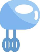 Batteur à main bleu, icône illustration, vecteur sur fond blanc