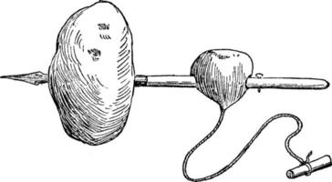 perceuse, illustration vintage vecteur