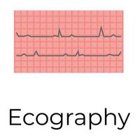 concepts d'écographie à la mode vecteur