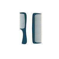 brosses à cheveux de dessin animé. peignes à cheveux en plastique pour le soin des cheveux, ensemble d'illustrations vectorielles de brosse à cheveux à la mode. outils d'accessoires de coiffeur. vecteur