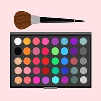 illustration vectorielle de palette compacte de maquillage pour la conception graphique et l'élément décoratif vecteur