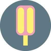 crème glacée sur bâton, illustration, sur fond blanc. vecteur
