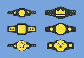 Ceinture de champion Vector icon Sets