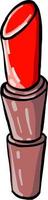 rouge à lèvres, illustration, vecteur sur fond blanc.