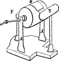 machine électrique, illustration vintage. vecteur