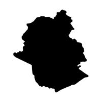 carte de la province de bruxelles, provinces de belgique. illustration vectorielle. vecteur