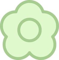 eco fleur verte, illustration, vecteur sur fond blanc.