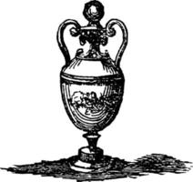 urne, illustration vintage vecteur