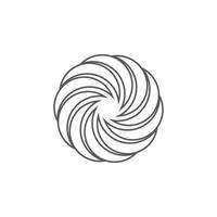conception de modèle de logo icône illustration vectorielle vortex vecteur
