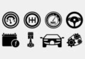 Set Of Auto Body Icons vecteur
