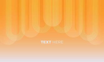 conception de fond vecteur ligne abstraite orange minimal technologie lumineuse moderne