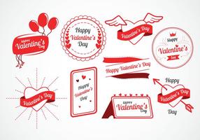 Day Vector Labels Valentine
