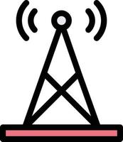 illustration de conception d'icône de vecteur d'antenne