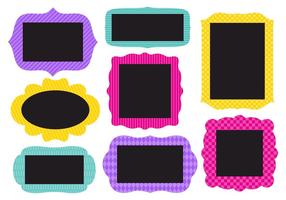 Gratuit Collection of Frames Funky Vector