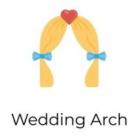 arche de mariage tendance vecteur