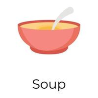 concepts de soupe à la mode vecteur